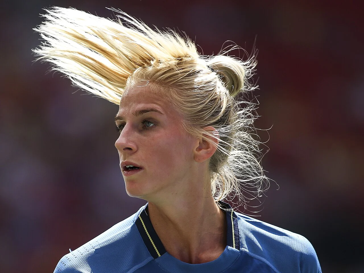 Sofia Jakobsson i Sveriges damlandslag mot USA