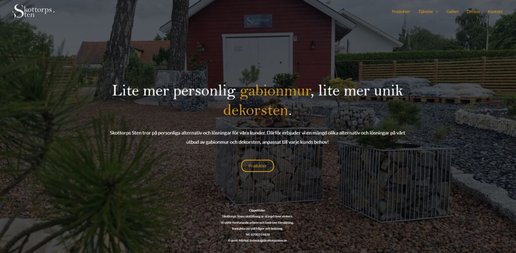 Bild på hemsida från Skottorps Sten.